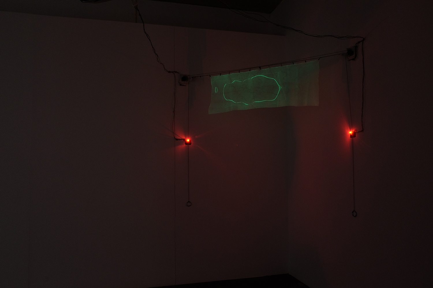 Rastro en tela luminiscente